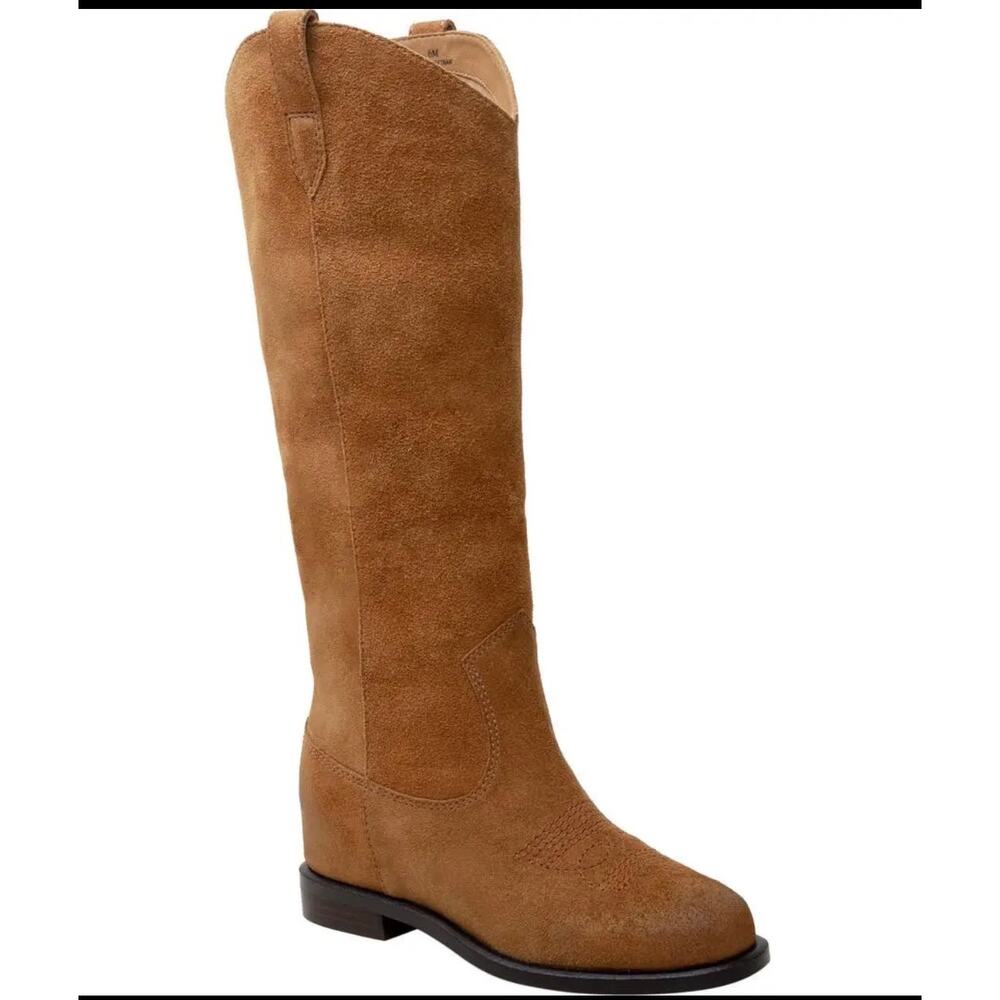 New Linea Paolo Tracy nutmeg cow suede boots size 5 - Picture 2 of 8